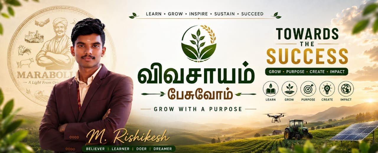 Vivasayam Pesuvom — Learn Grow Inspire Sustain Succeed with M. Rishikesh